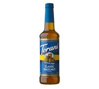 Torani Sugar Free Coffee Syrup, Classic Hazelnut Flavour, 750ml | Zero Calorie Drink Syrup, No Added Sugar, Barista Style for Coffee, Lattes and Iced Drinks, Vegan Friendly