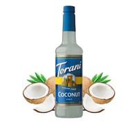 Torani Sugar Free Coffee Syrup, Coconut Flavour, 750ml | Zero Calorie Drink Syrup, No Added Sugar, Barista Style for Coffee, Lattes and Iced Drinks, Vegan Friendly
