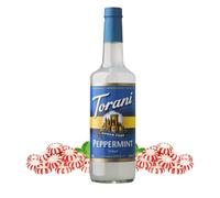 Torani Sugar Free Coffee Syrup, Peppermint Flavour, 750ml | Zero Calorie Drink Syrup, No Added Sugar, Barista Style for Coffee, Lattes and Iced Drinks, Vegan Friendly