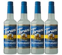 Torani Sugar Free Coffee Syrup, Peppermint Flavour (Pack of 4 x 750ml)