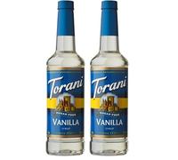 Torani Sugar Free Coffee Syrup, Vanilla Flavour, 750ml (Pack of 2)