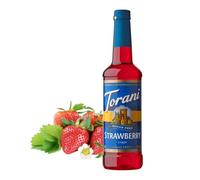 Torani Sugar Free Strawberry Syrup 750ml - Zero Calorie Syrup for Drinks, Cocktails, Mocktails, Soda & Iced Tea