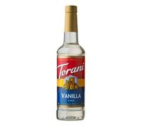 Torani Vanilla Coffee Syrup (750ml) - Pure Cane Sugar Syrup for Lattes, Iced Coffee & Hot Drinks - Classic Sweet Taste, Vegetarian-Friendly