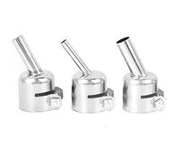 Toranysadecegumy 3Pcs 45 Degree Hot Nozzles 7/8/10mm Curved Nozzles Replaceable for 850 Hot Soldering Station