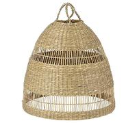 TORARED Pendant Lamp Shade, Sedge/Handmade 36 cm Spreads a Warm, Cosy Light and Creates Decorative Shadows in The Room + Free Fordable Shoe Bag