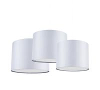 Torbery Set of 3 Nesting Easy Fit Ceiling Pendant Light Lamp Shades ValueLights Light Grey One Size