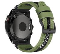 torbollo 26mm Replacement Watch Band for Instinct 2X/Instinct 3 Solar 50 mm/Tactix 8 AMOLED 51mm/Tactix 8 Solar 51mm/Enduro 3,Top Grain Leather & Nylon Breathable Mesh Design