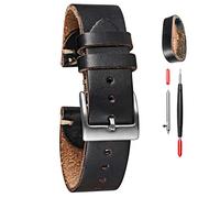 torbollo Horween Leather Watch Strap for Women, 19mm Leather Watch Bands, Quick Release Handmade Soft Vintage Replacement