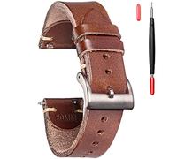 torbollo Leather Watch Bands for Men, Italian Buttero leather Watch Strap Quick Release Vintage Replacement Wrap of 18mm 20mm 22mm
