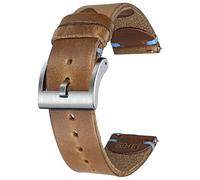 torbollo Leather Watch Bands, Horween Leather Watch Strap for Men Women,18mm,20mm,22mm Quick Release Handmade Watch Strap Soft Vintage Replacement