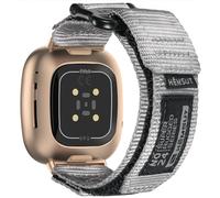 torbollo Watch Band Compatible with Fitbit Versa 3 / Versa 4 / Fitbit Sense/Sense 2 for Men, Rugged Nylon Sports Adjustable Strap Military Tactical Style Replacement Wristband