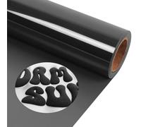 TORC Black Puff HTV - 12" x 5ft, 3D Puff Heat Transfer Vinyl for T-Shirts, DIY Crafts - Compatible with All Cutter Machines, Easy to Cut, Weed & Iron On for Bold Vinyl Designs