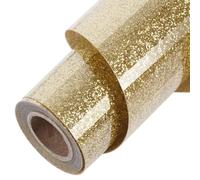 TORC Champagne Glitter HTV Champagne Heat Transfer Vinyl HTV Rolls, 12" x 12 ft Iron on Vinyl for T Shirts Champagne HTV Vinyl for All Cutter Machines Easy to Cut & Weed for Heat Vinyl Design 1 Roll