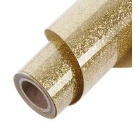 TORC Champagne Glitter HTV Champagne Heat Transfer Vinyl HTV Rolls, 12" x 6 ft Iron on Vinyl for T Shirts Champagne HTV Vinyl for All Cutter Machines Easy to Cut & Weed for Heat Vinyl Design 1 Roll