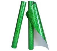 TORC Green Holographic HTV Heat Transfer Vinyl Roll 12 in x 10 ft Christmas Iron-on Transfer for T-Shirts Compatible with Cricut or Silhoutte Cameo, Easy to Cut & Weed