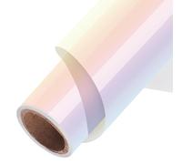 TORC Metallic HTV Heat Transfer Vinyl Roll 12" x5ft Pearl Iridescent Iron on Vinly for Shirts Compatible with Cricut or Silhoutte Cameo, Easy to Cut & Weed