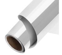 TORC Metallic HTV Heat Transfer Vinyl Roll 12" x5ft Silver Iron on Vinly for Shirts Compatible with Cricut or Silhoutte Cameo, Easy to Cut & Weed