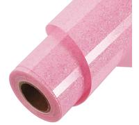 TORC Pink Glitter HTV Pink Heat Transfer Vinyl HTV Rolls, 12" x 12 ft Iron on Vinyl for T Shirts Pink Glitter HTV Vinyl for All Cutter Machines Easy to Cut & Weed for Heat Vinyl Design 1 Roll