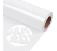TORC White Puff 3D HTV Vinyl Heat Transfer, 12" X 10FT Iron-On for T-Shirts | Compatible with Cricut, Silhouette | Easy Cut & Weed, Crack-Resistant & Washable