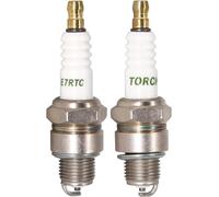 TORCH 2pcs E7RTC Spark Plug Repalce for NGK 6422/BPR7HS 7022/BPR6HS 5111/BP7HS, for DEN SO 5379/IWF22 4022/W22FPR-U, for Cham pion 8814 RL82YC/814 OE064 5939/QL78YC, for BOS CH WR6BC WR7BC WR7BC+,OEM