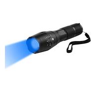 Torch Blue Light, WESLITE Blue LED Flashlight 470nm Blue Beam Torches Blue Light Tactical Torch Zoomable Long Range 1 Mode for Night Visison Fishing Hunting (Battery not Included)