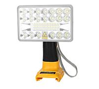Torch for Dewalt 18v Battery, 2000LM LED Work Light for Dewalt 18v 20v Battery, 18W Portable Floodlight and Spotlight Handheld Flashlight with USB-A Charging for Camping Jobsite Garage Emergency