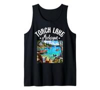 Torch Lake Michigan MI Caribbean Paradise Sandbar Lake Tank Top