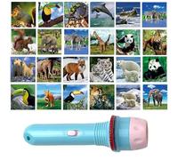 Torch Projector - 3 Slides Dinosaur Projector | 24 Imagess Projector Torch with Multiple Colors and Patterns | Torch Projection Light for Education, Learning, Night Bedtime Story