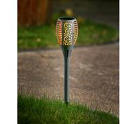 Torch Solar Garden Stake Light 10 Orange LED - 58cm by Bright Garden