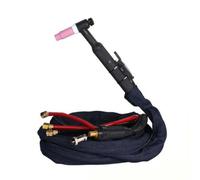 Torch WP-18 Argon Torch Head Welder Tool Water Cooled Copper Silicone Body with Instant Connect Fitting Metal Connector Ends Suitable for Fabrication Repair, 10 Meters