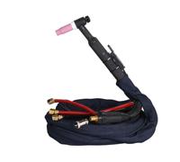 Torch WP-18 Argon Torch Head Welder Tool Water Cooled Copper Silicone Design with Long Torch Head Pink Nozzle Guard White Tip Suitable for Fabrication Repair Industrial use, Size to 4