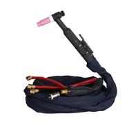 Torch WP-18 Water Cooled Argon Torch Head with Braided Hose Assembly Instant Connect Nozzle Copper Silicone Design Suitable for Heavy Duty Fabrication Floors Service Work, DKJ70 8 Meters