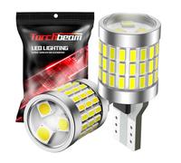 Torchbeam 912 921 LED Bulb Reverse Lights, T15 led Backup light Bulbs 1800 Lumens 6000K Xenon White Super Bright T15 906 904 W16W 921 LED Reverse Light Bulb, Pack of 2