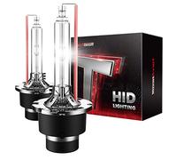 Torchbeam D2S D2R HID Bulbs 400% Brightness Xenon Bulbs 35W HID Diamond White 6000K Metal Ring and Base 5 Minutes Installation Pack of 2
