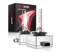 Torchbeam D3S HID Bulbs, Xenon 6000K 35W HID Bulb with Metal Stents Base, Waterproof Design, Plug and Play, Pack of 2
