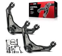 Torchbeam Front Upper Control Arm w/Ball Joint Ball Joints & Sway Bars & Tie Rods & Pitman & Idler Arm & Idler Bracket Suspension Kit Replace for Chevy Silverado GMC Sierra 1500 2500 3500 HD 13pcs