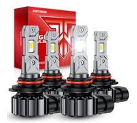 Torchbeam T1S 9005 9006 LED Combo Light, 45000LM 6500K White, 2026 Version, 4 Pack