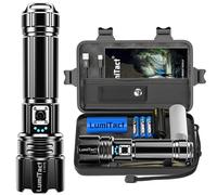 Torches LED Super Bright 500000 Lumens - XHP70.2 Rechargeable Powerful Torch, 5 Modes&Adjustable Focus, IP67 Waterproof Handheld Flashlight for Camping/Hiking/Emergency/Dog Walking - Gift for Men Dad