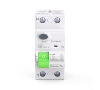 Torchlit FI Circuit Breaker Type for B 2P 30mA for Solar Systems and Inverters, 63A 10kA with Ergonomic D-Handle (25A)