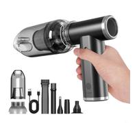 Torchlit Pro for Mini 120,000 rpm, 95 g Blow Power, 4000 mAh, Aircraft Aluminium, Type C, LED Light, Quiet for Car, Camera and (Black Grey)