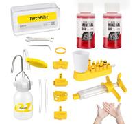 TorchPilot Bike Brake Bleed Kit for Shimano,TEKTRO Hydraulic Disc Brakes, Bicycle Brakes Service Bleed Set with 120ml Mineral Oil for MTB/Road Brake Perfect Bleeding of The Bicycle Brake