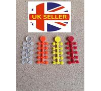 Torchwood Tackle 40 x Floss cap bait stops for carp fishing boilie baits carp terminal tackle (Yellow)