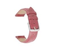 Torehueju 10-24mm Colorful Flat-grain Skin-friendly Cowhide Watch Strap with Polished Pin Buckle, 22mm