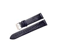 Torehueju 11/12/13/14/15/16/17/18/19/20/21/22mm Ultra Thin Breathable Colored Crocodile Leather Watch Strap with Polished Pin Clasp
