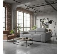 Torezio Sofa 2 Living Room Sofa With Adjustable Headrests Chipboard Frame Polyurethane Foam 198Cm 102Cm 70Cm Grey Melange