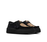 Torhill Bee Suede Shoes Black/Leopard Print