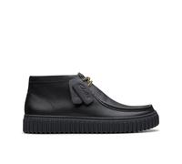 Clarks Premium Men's Torhill Hi Chukka Boot, Black Leather, 9.5 UK