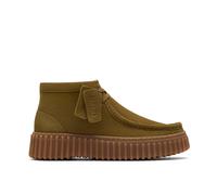 Torhill Moss Olive Suede Ankle Boots Clarks Green 6-Standard Fit