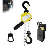 Toriexon 1100LBS Manual Lever Chain Hoist Mini Puller 1/2 Ton Capacity Portable Chain Come Along 10 Feet Lift G80 Chain Ratchet Lever Hoist with Hook