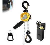 Toriexon 550LBS Manual Lever Chain Hoist Mini Puller 1/4 Ton Capacity Portable Chain Come Along 10 Feet Lift G80 Chain Ratchet Lever Hoist with Hook